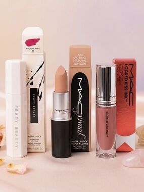 💄 NEW! MAC & Fenty Beauty Lip Bundle • Designer Lipsticks & Lip Stain • 💋